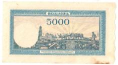 SV * Romania 5000 LEI 1944 , 2 Mai * Regele Mihai I * WWII