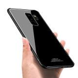 Cumpara ieftin Husa pentru Samsung Galaxy S8, Back Glass MYSTYLE, husa cu sticla securizata spate, Neagra