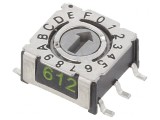 &Icirc;ntrerupător codificare HEX/BCD 16 Poz SMD 80m&Omega;