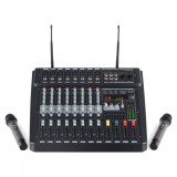 Cumpara ieftin Pronomic Powermake 800 Mixer amplificat + microfoane wireless