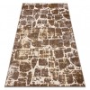 Covor MEFE modern 6184 Pavaj cărămidă structural două niveluri de l&acirc;nă bej &icirc;nchis, 180x270 cm, Dreptunghi, Lana