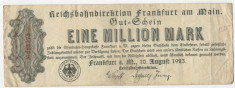 Bancnote Germania rare - 1milion Marci 1923 foto