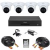 Sistem supraveghere analog Dahua 4 camere, 2MP, IR 30m, microfon, DVR 4 canale, HDCVI, IP, H.265+, HDD 500 GB, accesorii montaj SafetyGuard Surveillan