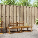 vidaXL Set de canapele de exterior 2 pcs natural 182,5 x 63 x 73 cm 3366937