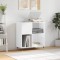 vidaXL Dulap de discuri alb extralucios 84,5x38x89 cm lemn compozit