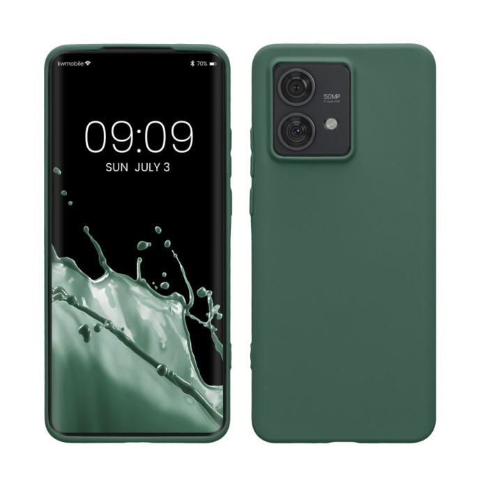 Husa Kwmobile pentru Motorola Edge 40 Neo, Verde, Silicon, KWM000022NU007C