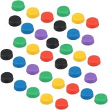 Set de 36 capace reutilizabile pentru sticle Thirei, silicon, multicolor, 3 x 1 cm