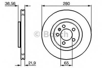 Disc frana AUDI A3 (8L1) (1996 - 2003) BOSCH 0 986 478 852 foto