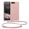 Husa pentru Apple iPhone 8 Plus / iPhone 7 Plus, Silicon, Roz, 49916.154, Textil, Carcasa, Kwmobile