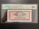 Romania 10 lei 1966 pick 94a grad 68 pmg