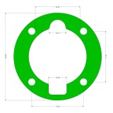 Garnitura cap compresor piston 80MM median SPC0102