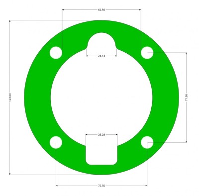 Garnitura cap compresor piston 80MM median SPC0102 foto