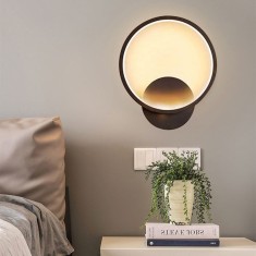 Aplica LED rotunda 22W, negru, 3000K/4000K/6000K