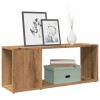 Comoda TV vidaXL Stejar Artizanal 80x24x32cm Lemn Prelucrat Maro Dulap Media