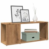 Comodă TV vidaXL Stejar Artizanal 80x24x32cm Lemn Prelucrat Maro Dulap Media Suport TV