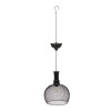 Lampa Solara Suspendata Ju, 18.5x24cm, Metal, Acumulator, IP65, Negru, Gradina