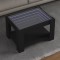 vidaXL Măsuță de cafea cu LED, negru, 73x53x45 cm, lemn prelucrat 847547