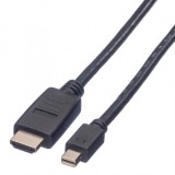 Cablu Mini Displayport la HDMI Full HD T-T 2m Negru, Value 11.99.5791