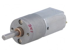 Motor DC cu Transmisie 12V 1,6A Ax Crestătură D 125:1 Metal 20x44mm