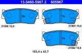 ATE 13.0460-5967.2 set placute frana,frana disc