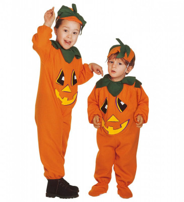 Costum Dovleac Copii Halloween foto
