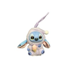 Figurina LaBubu Stitch de plus, moale si pufos, mov, 20 cm