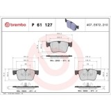 Placute frana Citroen C4 Grand Picasso 2 (Da De) 09.13-, C4 Picasso I (Mpv) (Ud) 10.06-12.15, C4 Picasso 2 Van (Dd) 01.13-, C4 Picasso 2 01.13-, C4 S, BREMBO
