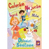 Cumpara ieftin Coloram si ne jucam cu Ingrid, Matei si Pufi. Obiceiuri sanatoase, Ioana Cristina Vladoiu, Lizuka Educativ