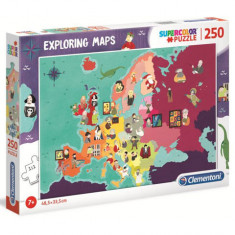 Puzzle Exploring Maps - Personalitati - Clementoni 250 piese