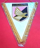 Fanion fotbal - US CITTA DI PALERMO (Italia) - folie de protectie si dimensiuni mari 37x27 cm