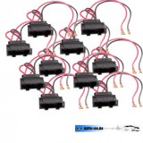 Pachet 5 Seturi Conectori Boxe Auto 4Carmedia VW Audi Skoda Seat - Adaptor Cablu Difuzoare Altea Arosa Cordoba Ibiza Mii Leon Toledo