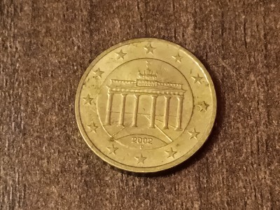 C50 - Moneda foarte veche - 50 euro centi - Germania - 2002D foto