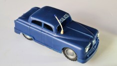 Masinuta veche de colectie Politia, motor cu frictiune si sirena , jucarie de tabla &amp;amp; plastic E Flim Lemez Foreign, Ungaria anii &amp;#039;60-&amp;#039;70 foto