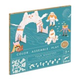 Kit Creativ Monstri de Colorat si Asamblat, Djeco