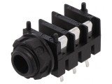 Soclu Jack 6.3mm Mamă Stereo cu &Icirc;ntrerupător Triplu