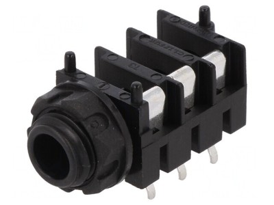 Soclu Jack 6.3mm Mamă Stereo cu &amp;Icirc;ntrerupător Triplu foto
