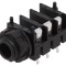 Soclu Jack 6.3mm Mamă Stereo cu &Icirc;ntrerupător Triplu