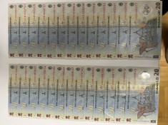 26 Bancnote 20 Lei - Ecaterina Teodoroiu Seria A B C D E