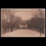 Carte poștală veche Oradea &ndash; Cetatea, Poarta de Est (Posta Militara) &ndash; 1916