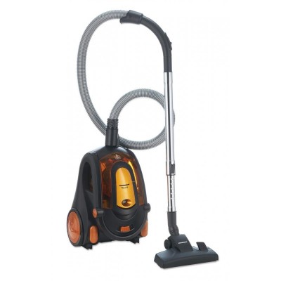 Aspirator fara sac Monarch Heinner, 800 W, 2.2 l, sistem ciclonic, filtru HEPA 11, perie inclusa, Negru/Portocaliu foto