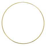 Cumpara ieftin Cerc decorativ metal auriu &Oslash; 30x1 cm