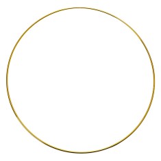 Cerc decorativ metal auriu &Oslash; 30x1 cm