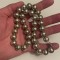 COLIER ARGINT 925 - Cu BILE MARI = 1.3cm - Matanie - Vintage - 73g. !