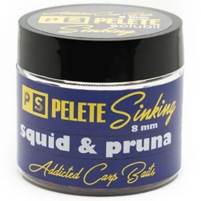 Pelete Solubile Addicted Carp Baits Sinking Dumbell, Squid &amp;amp; Pruna, 8mm foto