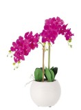 Orhidee artificiala roz fucsia in ghiveci 25 x 72 cm