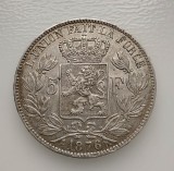 Belgia - 5 Francs 1876 - Argint