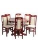 Set Masa Living Extensibila Nork + 6 Scaune Tim Mahon, Lemn Masiv, Stil Clasic, 160-198 cm