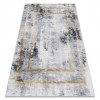 ANDRE 1065 covor lavabil Cadru vintage anti-alunecare - gri si aur, 120x170 cm