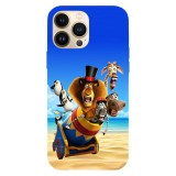 Husa compatibila cu Apple iPhone 15 Pro Max, Viceversa, model Fireeee Madagascar , Silicon, TPU, Transparent, Carcasa