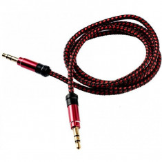 Cablu audio Tellur Jack 3,5 1m Rosu foto